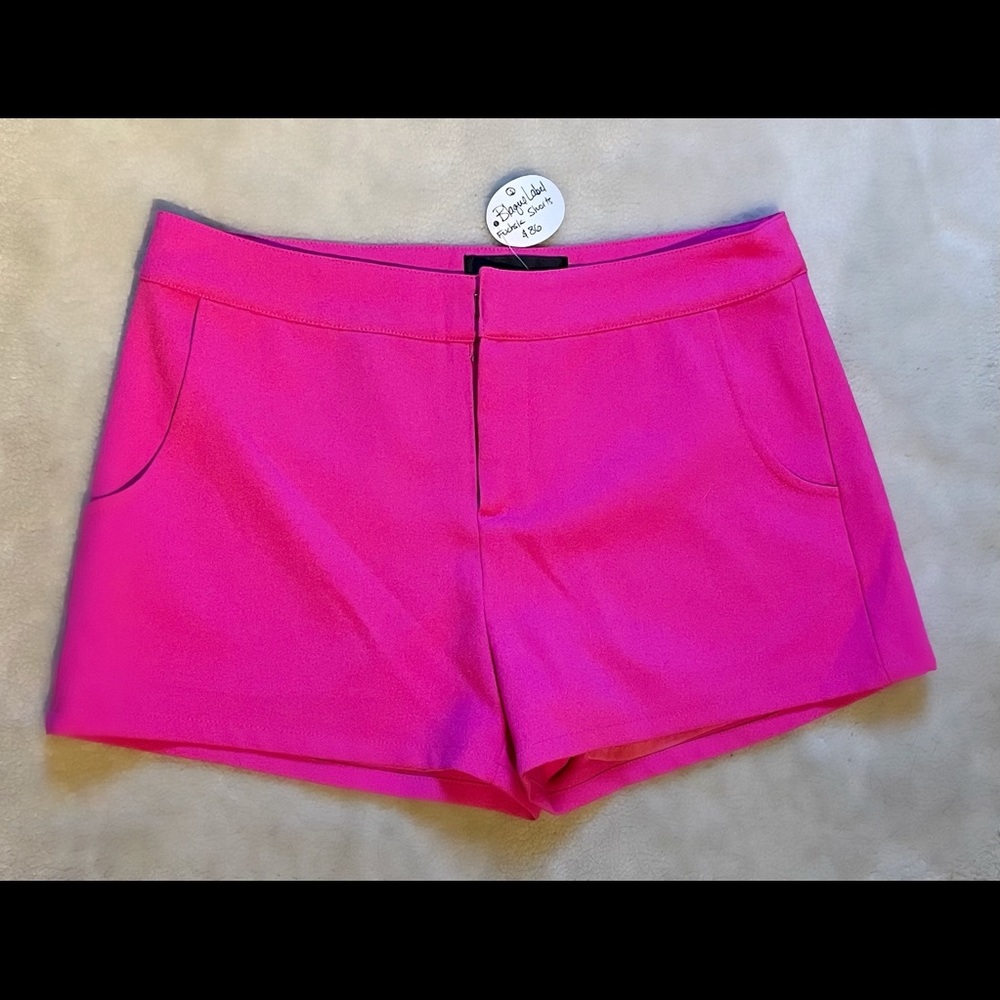 Pink silk lines shorts